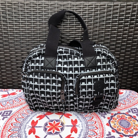 Kipling Defea Print Black and Gray - Picture 2 of 6